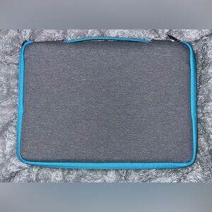 Laptop Sleeve 11.6 & 13 Inch Case, Gray/Aqua | Keyboard Cover Skin to match